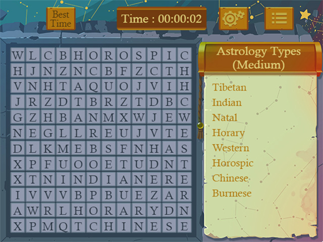 Astrology Word Finder